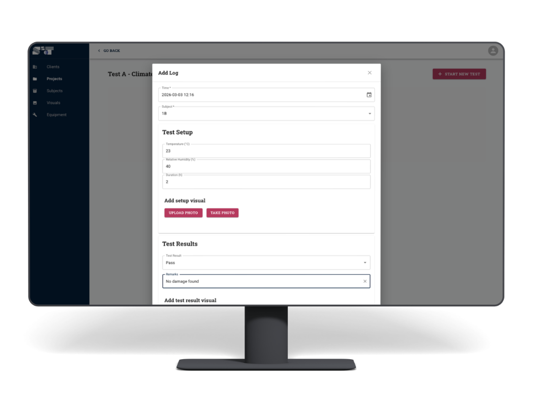 Desktop met maatwerk applicatie Fluxility