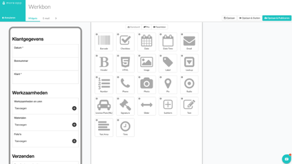MoreApp maatwerk widgets